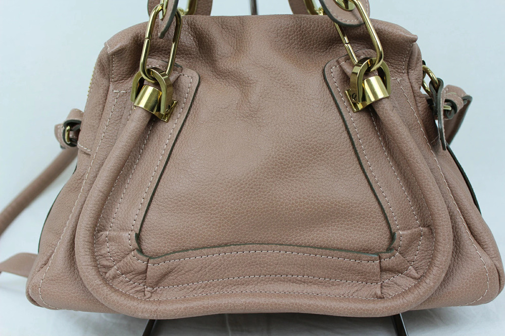 Paraty Handbag Crossbody Shoulder Bag Pink Beige Brown Leather